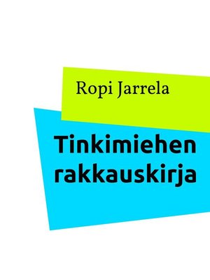 cover image of Tinkimiehen rakkauskirja